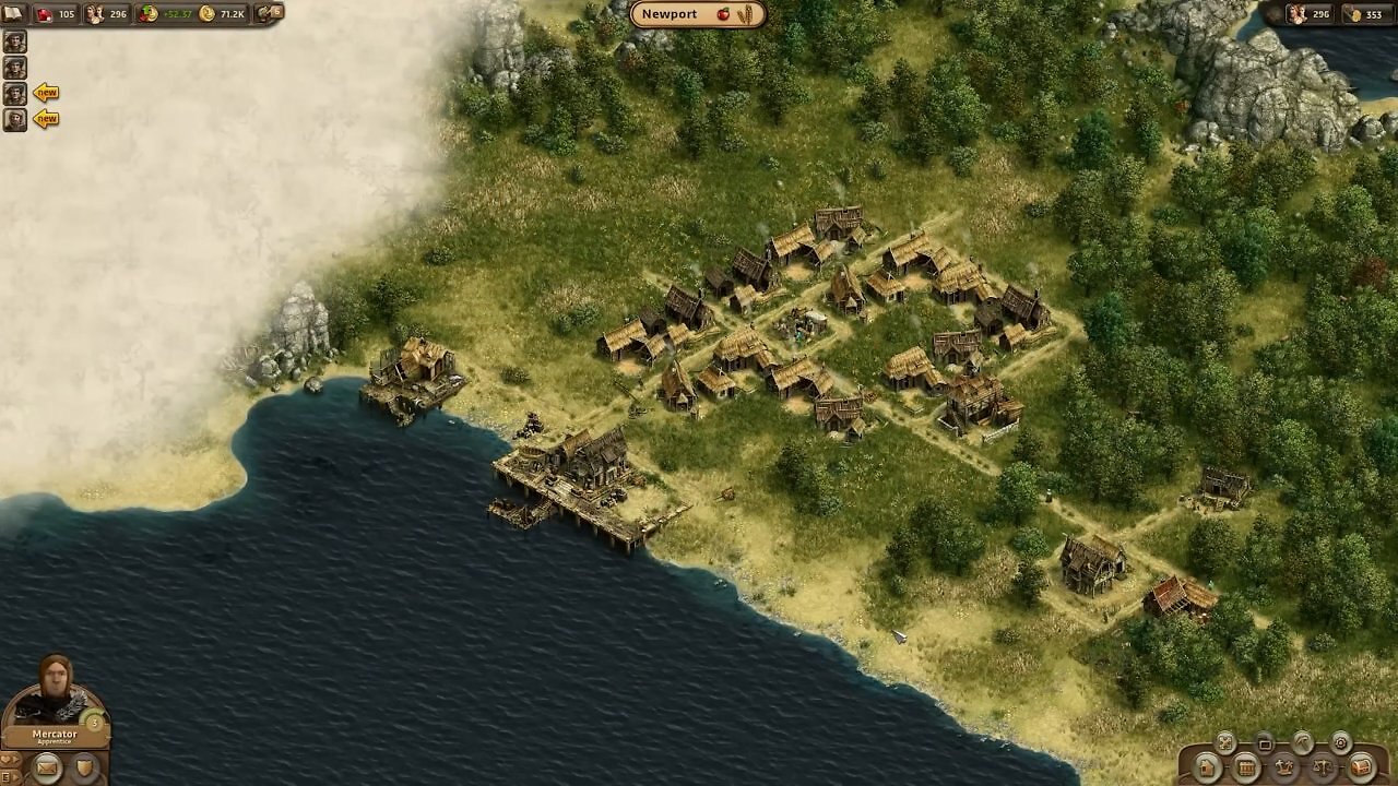 Eine Startinsel in Anno Online