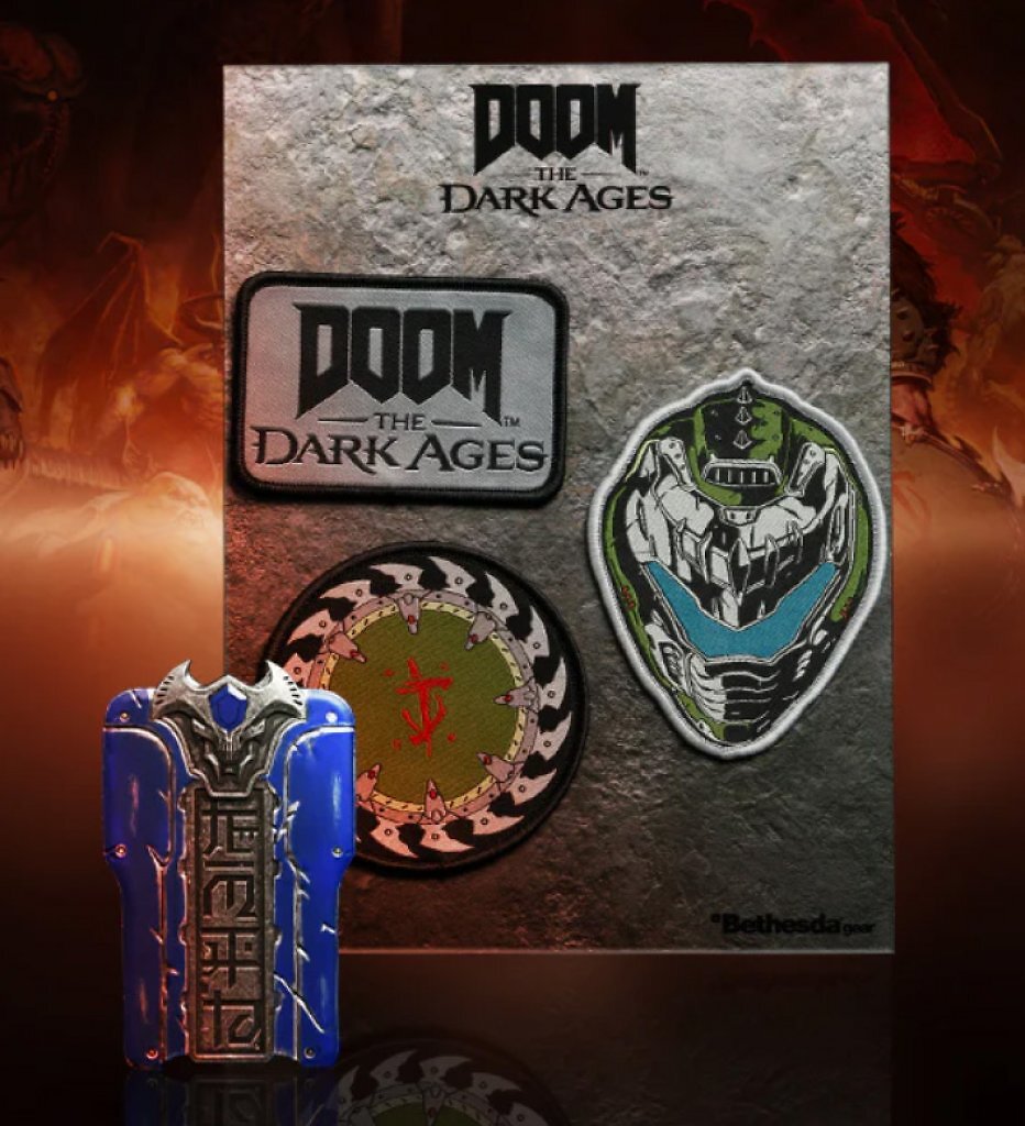 [07/10/2025] Die legendäre blaue Keycard und kultige DOOM-Aufnäher - ein Must-have für jeden Fan, der schon 1993 die Hölle geräumt hat.