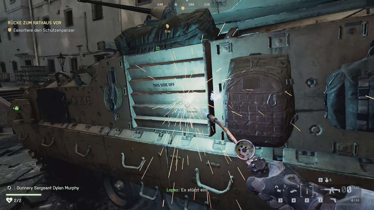 [09/10/2025] Ein Pionier in seinem Feld: Wenn ihr im Multiplayer gemocht werden wollt, dann schnappt euch den Schweißbrenner und flickt die Panzer eurer Kollegen zusammen.
