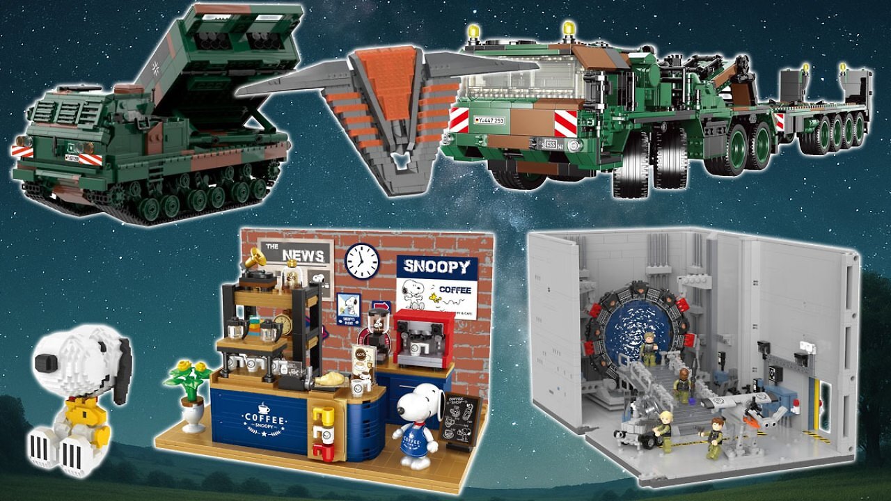 [15/10/2025] Bei Amazon befristet rausgeklemmt: Stargate Torraum von Bluebrixx, Bundeswehr, Snoopy (1)