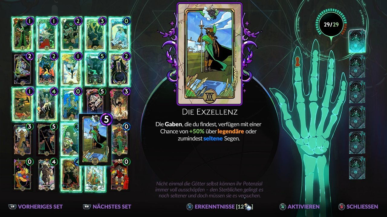 [05/10/2025] Aus diesen magischen Karten - den Arkana - stellt ihr euch ein Deck zusammen, das euch mächtige passive Boni verleiht.