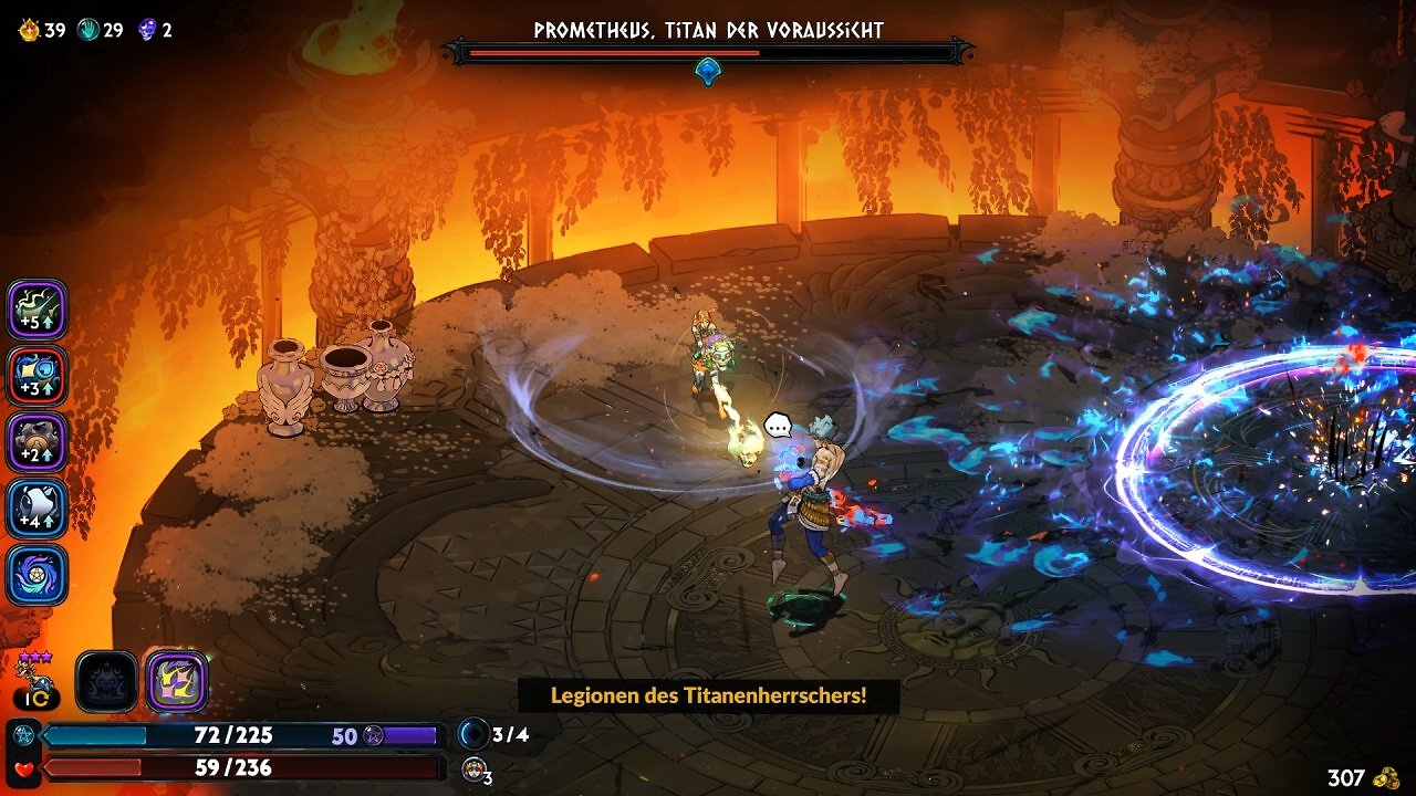[05/10/2025] Prometheus war anfangs einfach zu stark. Im Early Access wurde sein Balancing darum überarbeitet, jetzt ist sein Bosskampf deutlich fairer.