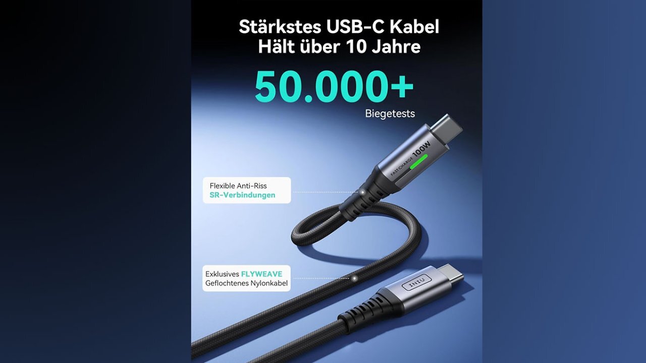 Schluss mit kurzen USB-Kabeln: Diese Schnellladekabel ist 2 Meter lang und jetzt 55% günstiger - Amazon-Hit
