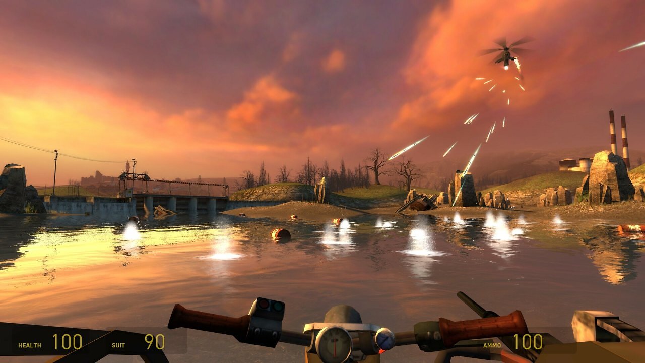 [25/11/2025] Mit Buggy und Hoverboot durfte man in Half-Life 2 weitläufige Level erkunden - auch wenn diese am Ende ähnlich linear waren wie das übrige Spiel.