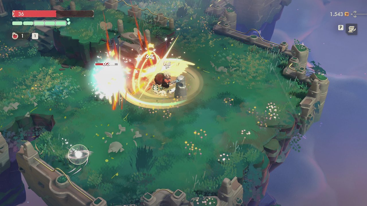 [25/11/2025] Mit dem zerbrochen aussehenden Kurzschwert springt unser weißhaariger Champion herum und schlägt um sich. Selbst der Schrei, den er dabei ablässt, erinnert verdächtig an Riven von League of Legends.