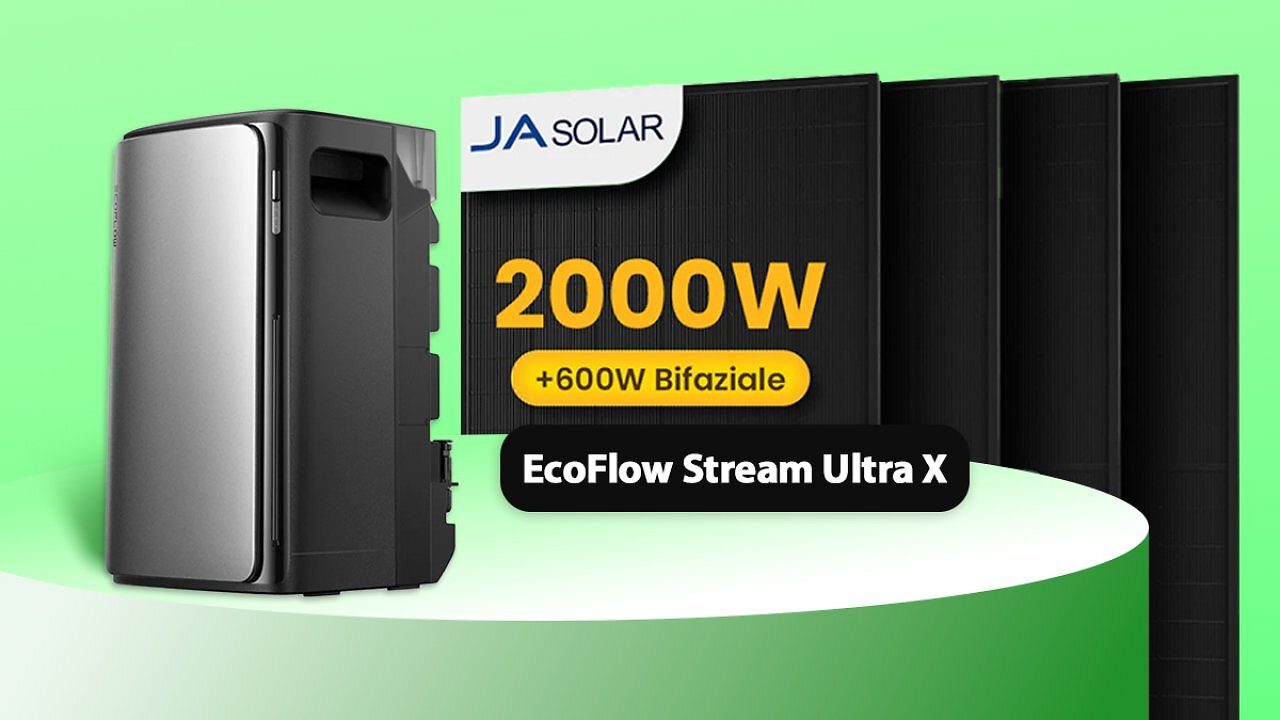 Balkonkraftwerk mit 2.000 Watt und EcoFlow Stream Ultra X bei Powerness extra günstig