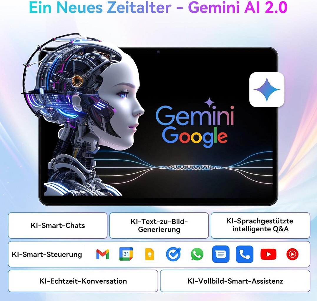 Tabwee T80 mit Gemini AI 2.0.