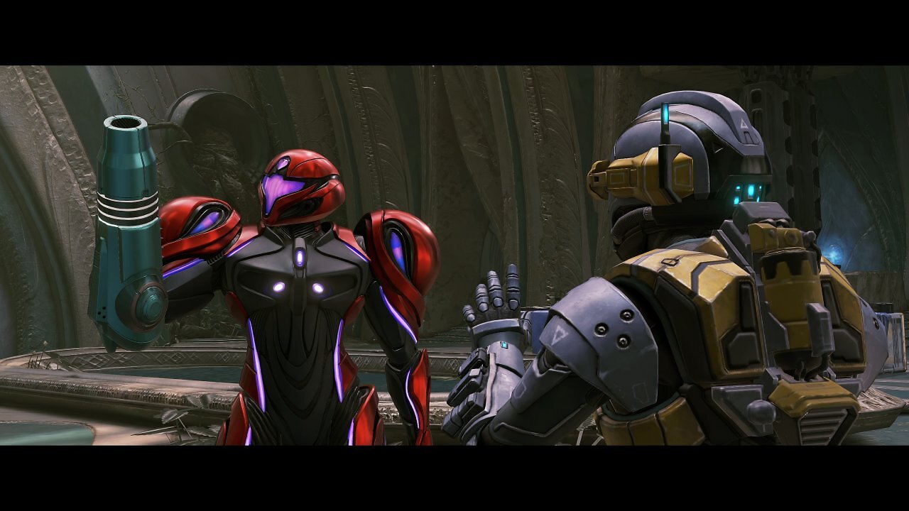 Im Basislager erhält Samus von ihren neuen Kameraden mehrmals nützliche Upgrades.
