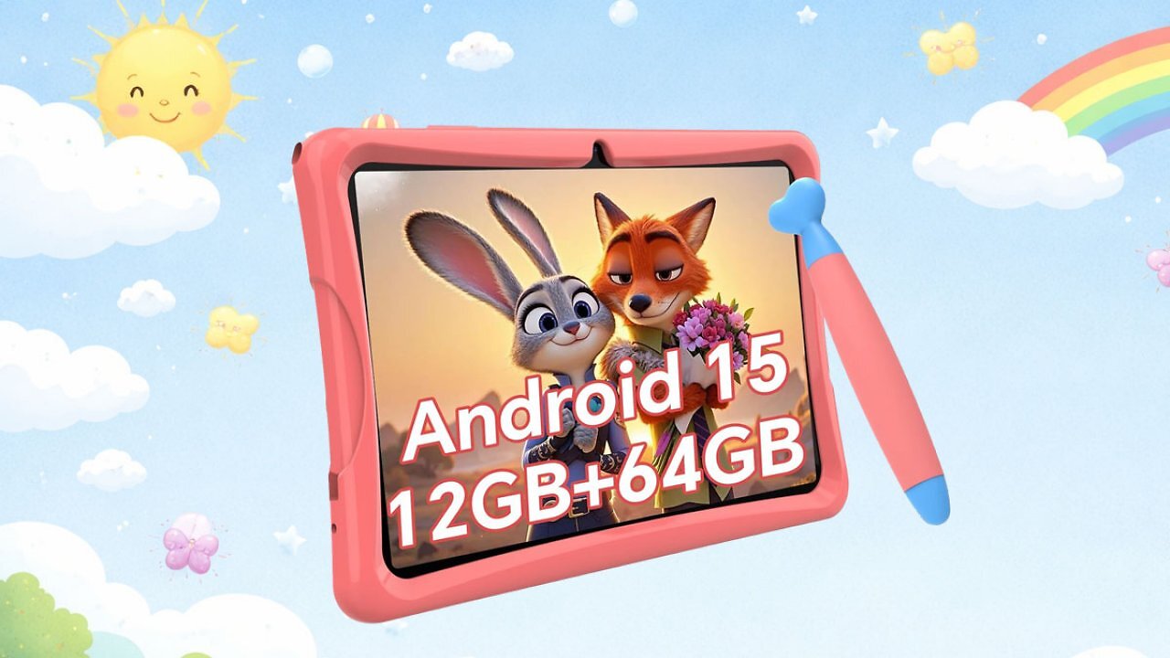 Amazon-Coupon drückt Preis für Android-Kinder-Tablet auf 89,99 €: 10 Zoll, 12 GB RAM, Kindersicherung & EVA-Hülle inklusive