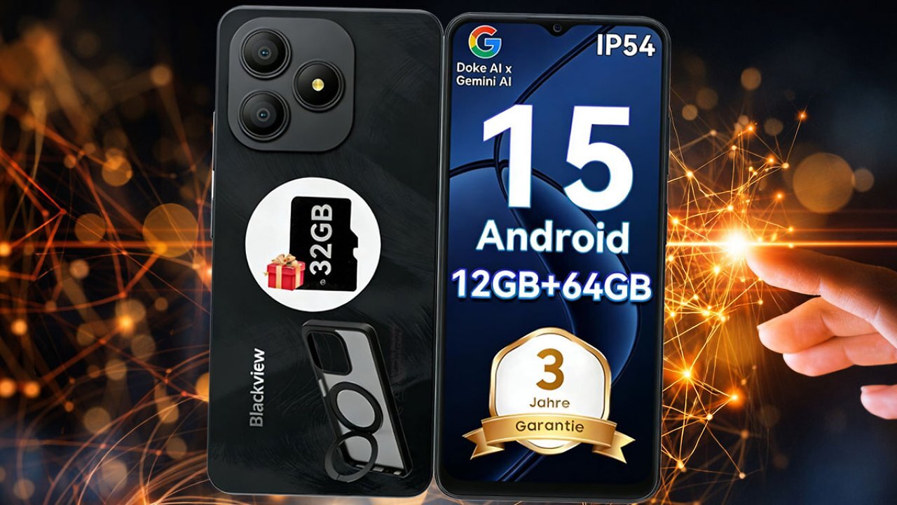 Amazon-Deal: 6,56-Zoll-Android-Smartphone nur 79,99€ inkl. Handyhülle, Speicherkarte und 3 Jahren Garantie
