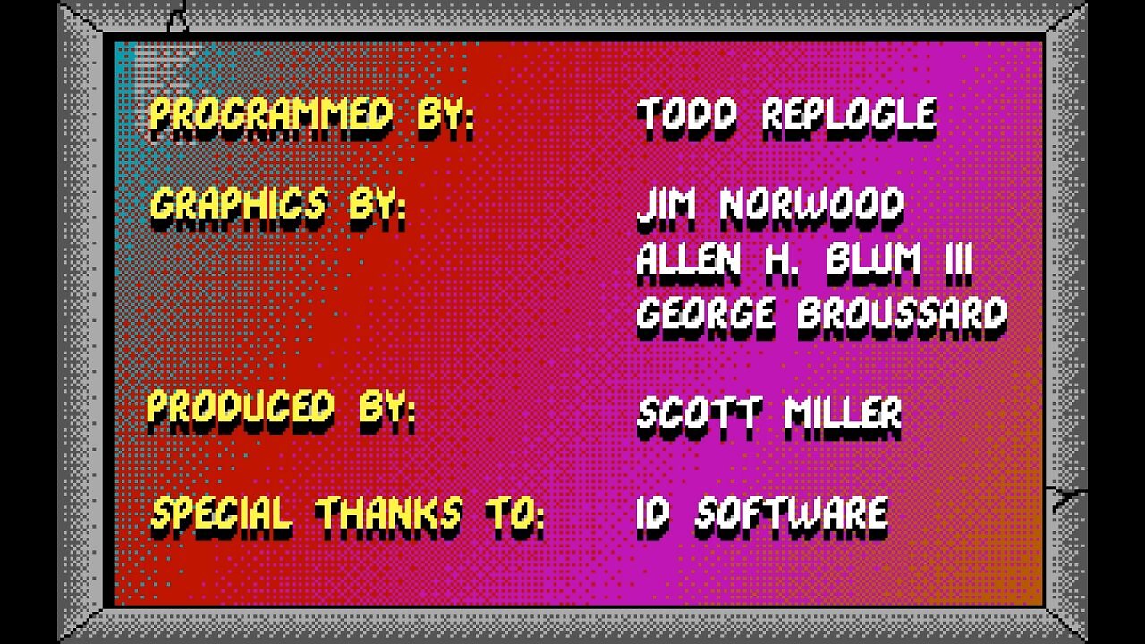 [08/02/2026] Die Erfinder und Entwickler von Duke Nukem, hier zu sehen in den Credits aus dem Jahr 1991.