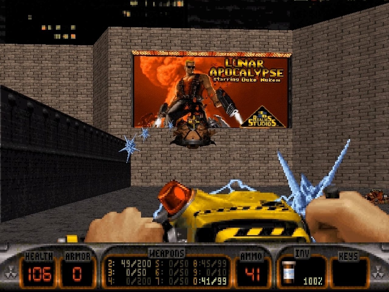 [08/02/2026] Seht ihr das Logo von 3D Realms auf der Werbetafel? Dahinter verbirgt sich ein Geheimgang zu einem Secret.&nbsp;
