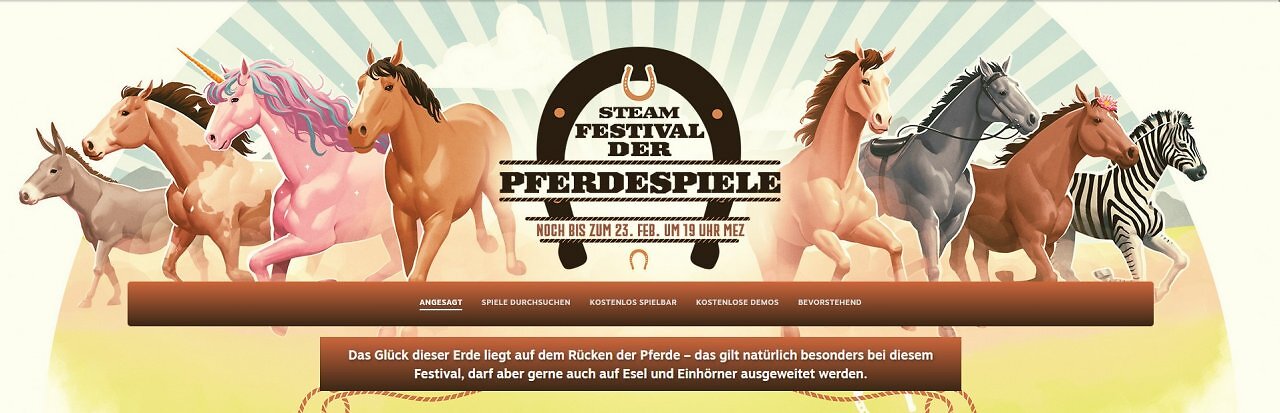 [20/02/2026] Das Steam-Festival der Pferdespiele fand Mitte Februar statt.