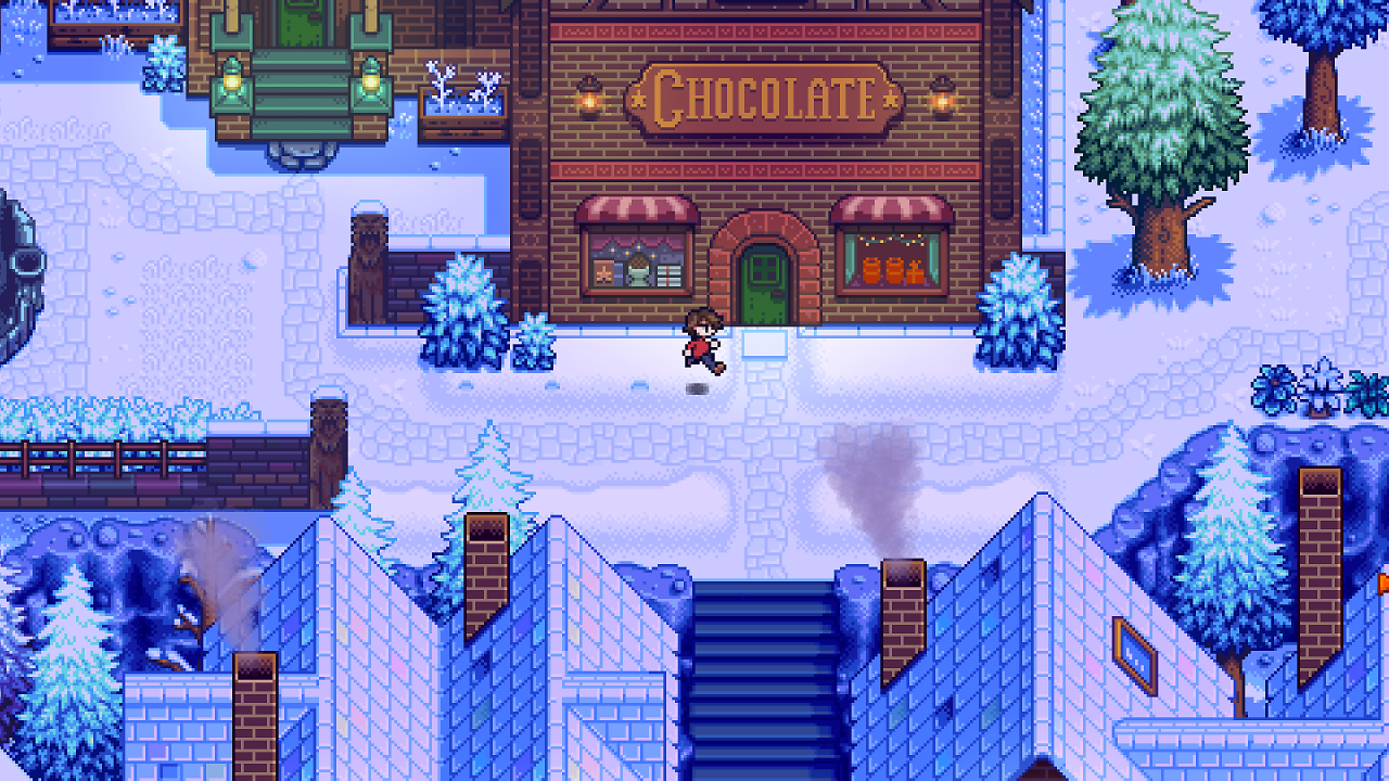 [17/02/2026] Auch sein neues Spiel Haunted Chocolatier entwickelt Eric Barone wieder im Alleingang. Seinen offiziellen Blog unter www.hauntedchocolatier.net aktualisiert er in unregelmäßigen Abständen.