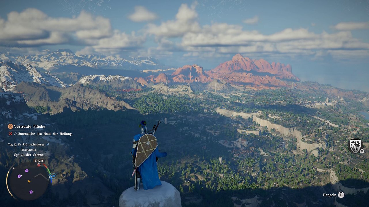 [27/03/2026] Crimson Desert hebt die Weitsicht in Open-World-Spielen auf ein neues Level. Sogar weit entfernte Strukturen zeigen noch ausreichend viele Details und werfen sogar Schatten.