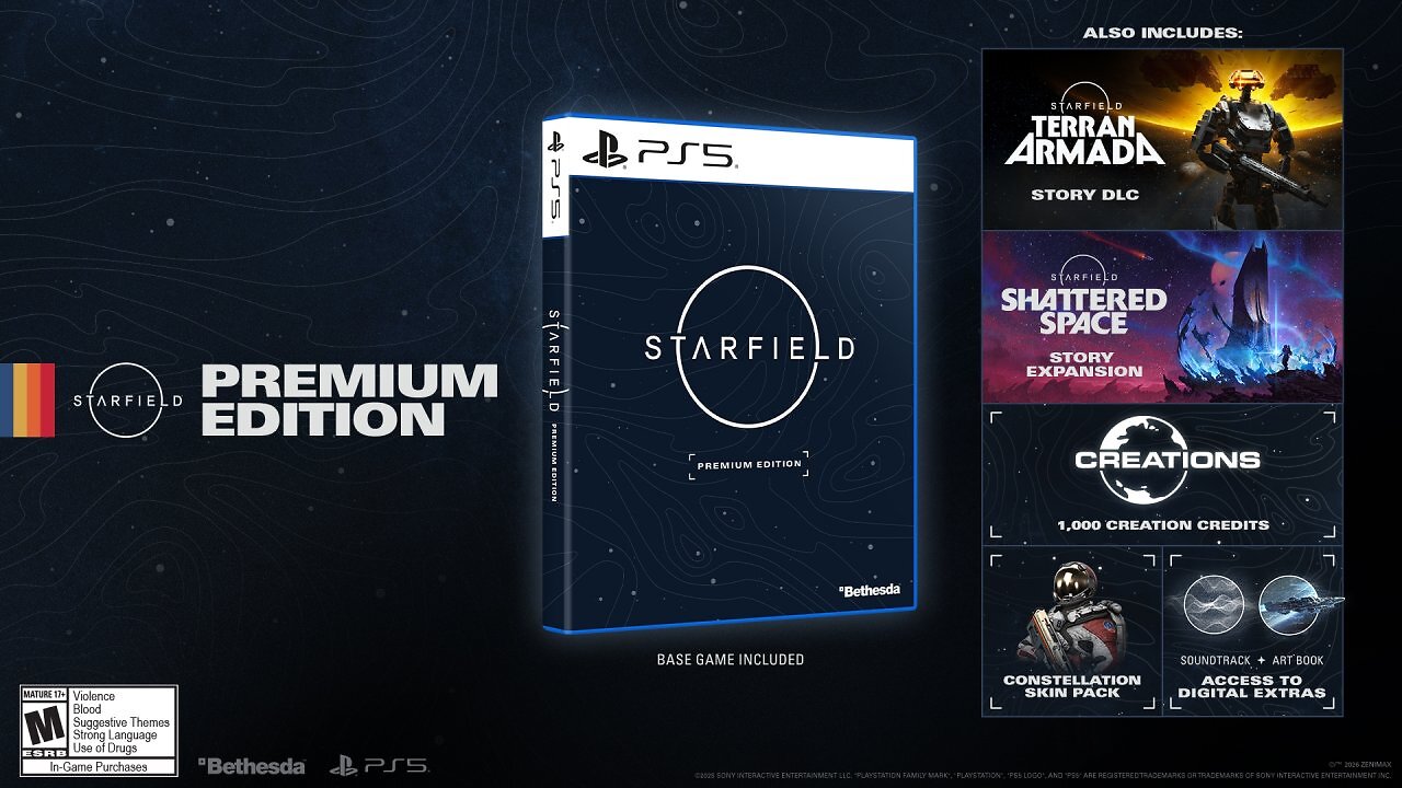 [17/03/2026] Die Premium-Edition von Starfield kostet 70 Euro.
