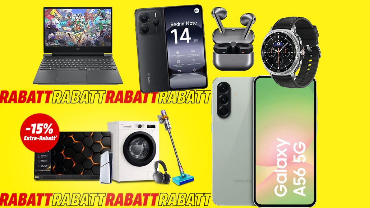 Nur bis Freitag: Smartphones/-Watches von Xiaomi und Samsung extrem günstig - ab 75€ bei MediaMarkt
