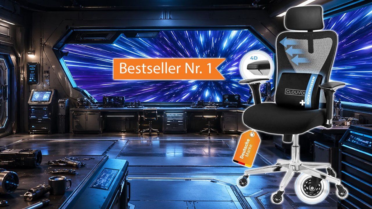 [25/04/2026] 50 € billiger als anderswo: Deutscher Anbieter und sein top bewerteter ergonomischer Bürostuhl (1)