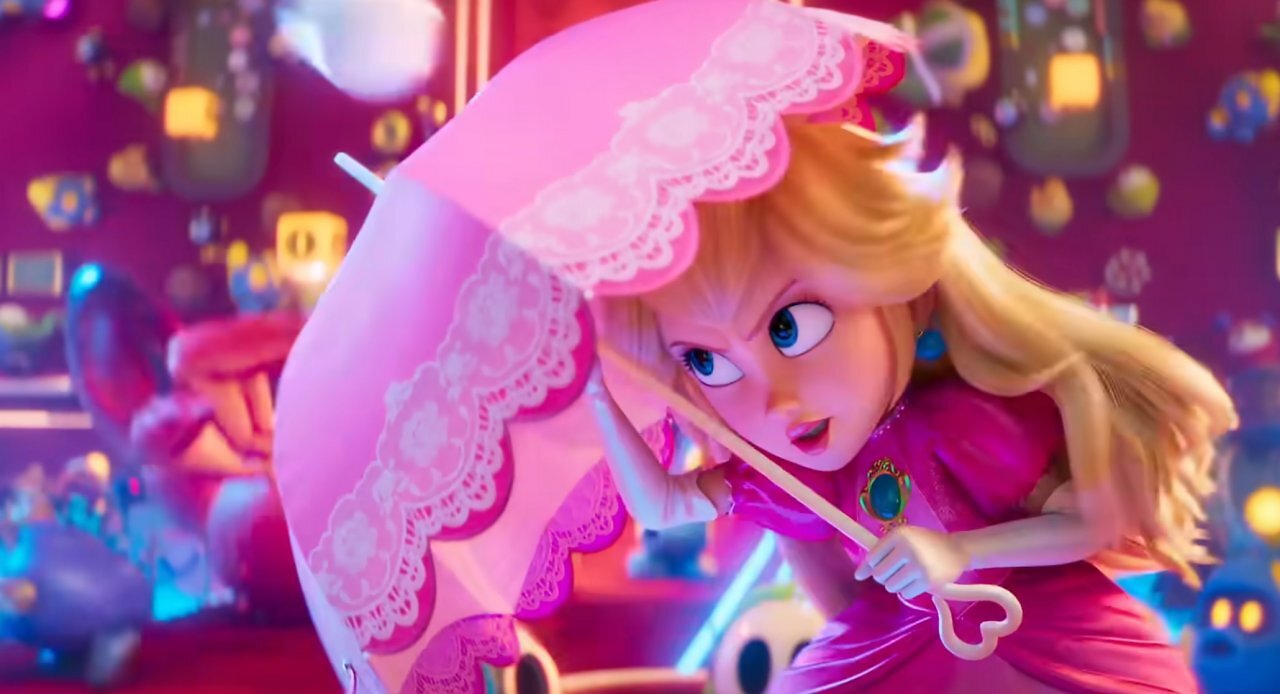 [02/04/2026] Prinzessin Peach im Gefecht. Zum Glück hält ihr Schirm einiges aus.