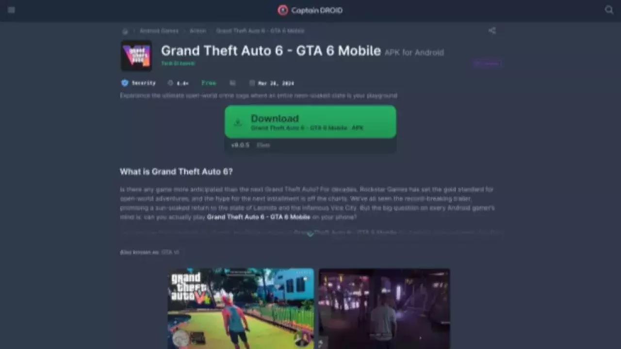 [28/05/2026] Achtung Scam! Auch über Android versuchen Scammer mit vermeintlichen GTA-6-Zugängen Spieler übers Ohr zu hauen.