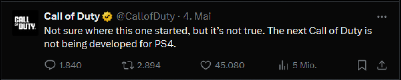 [07/05/2026] Hier seht ihr das offiziele Statement zum Gerücht.