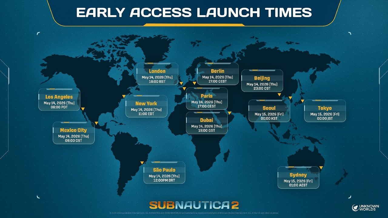 [11/05/2026] Das sind die Uhrzeiten des Early Access-Starts in Europa