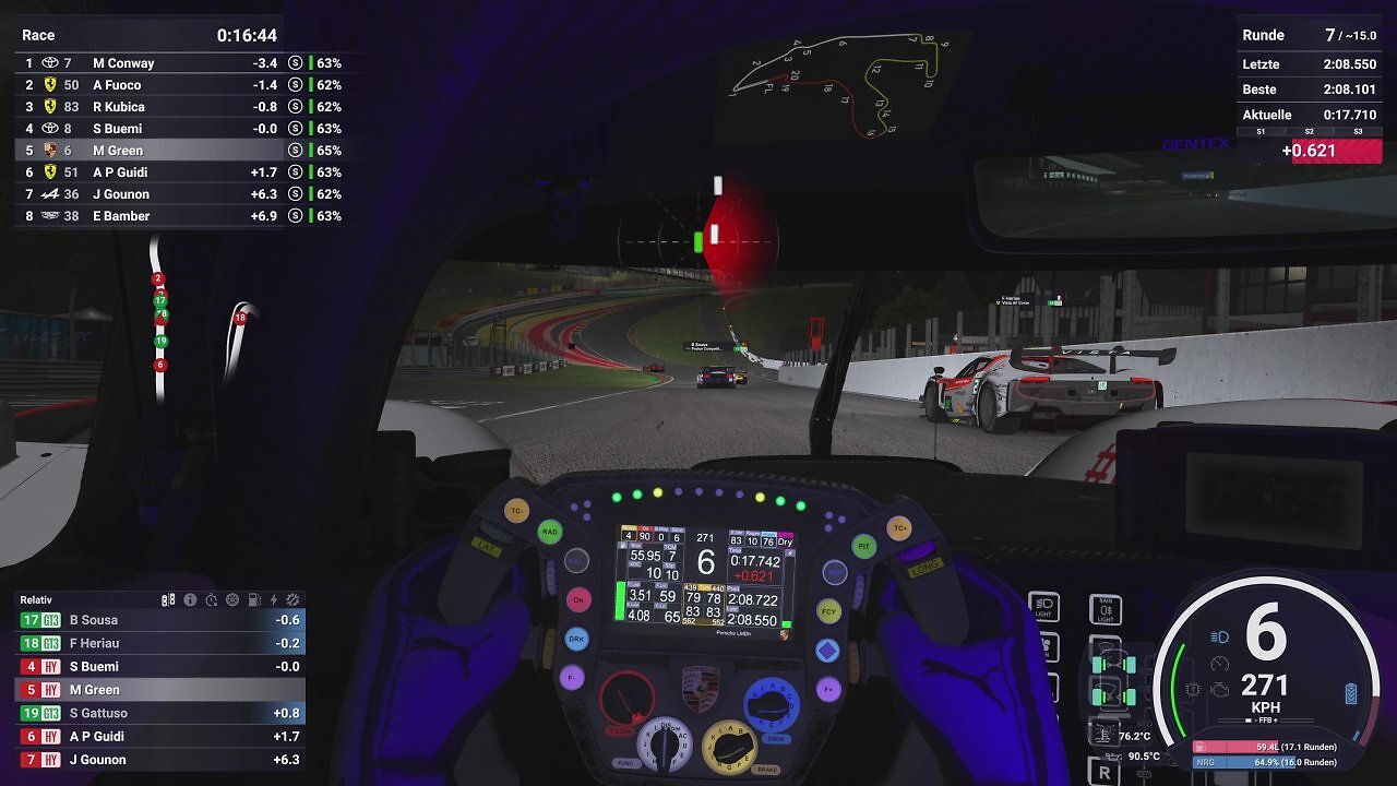 [11/06/2026] GT3-Boliden haben im Vergleich zu Hypercars weniger Topspeed und eine schwächere Aerodynamik. Die Geschwindigkeitsunterschiede sind beim Überrunden eine Extra-Herausforderung.