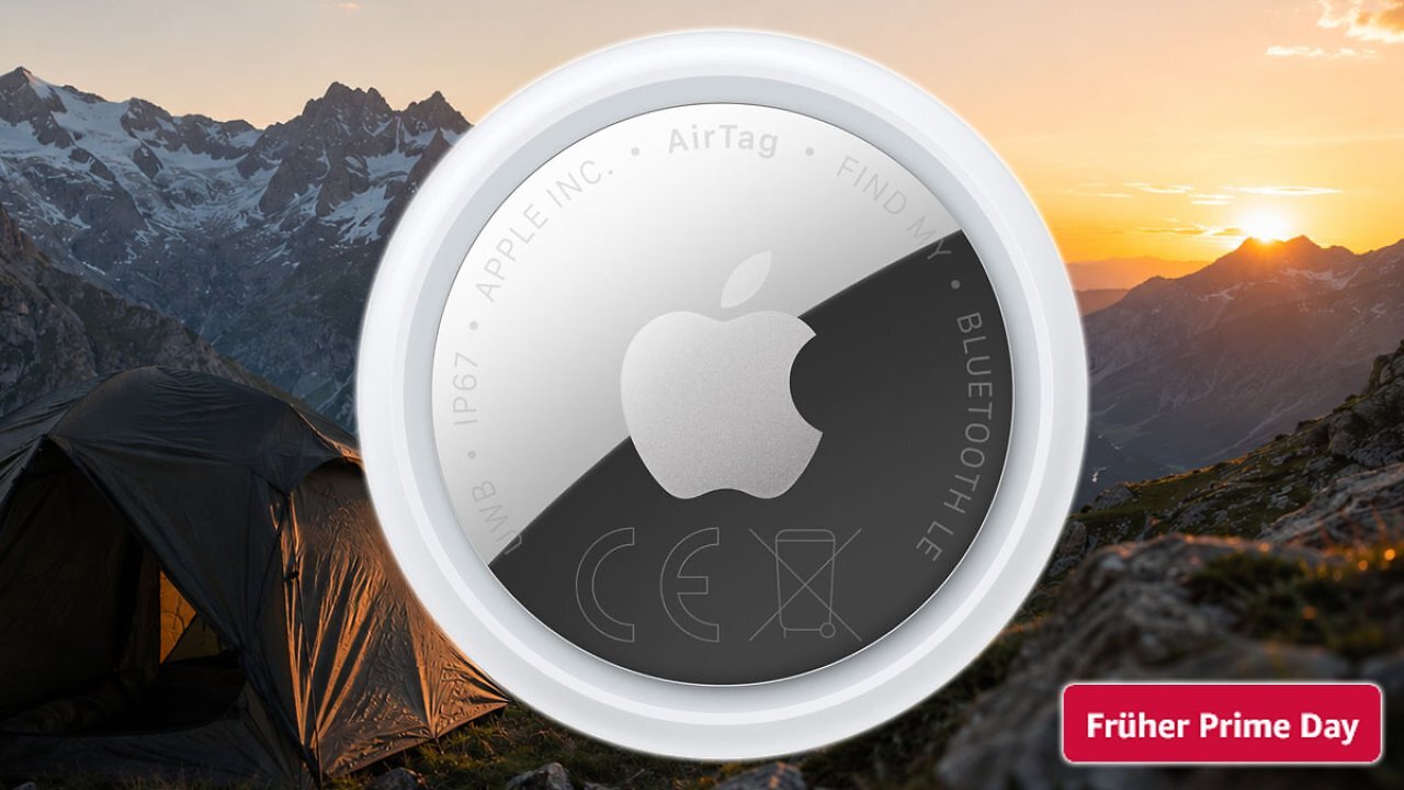 [21/06/2026] Obacht, Prime-Day-Preis: Apple AirTag Gen 2 verließ noch nie so günstig Amazons Lager