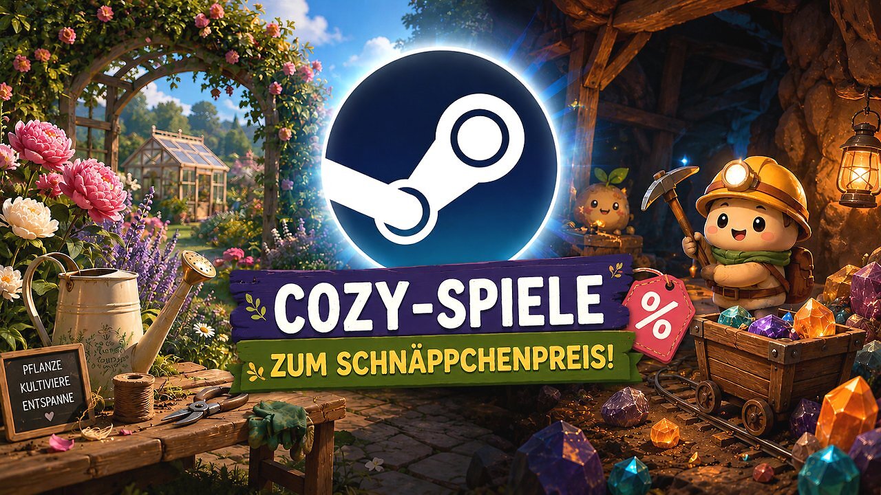 [15/06/2026] Beim aktuellen Sale von Steam gibt es Cozy-Spiele zum Schnäppchenpreis.