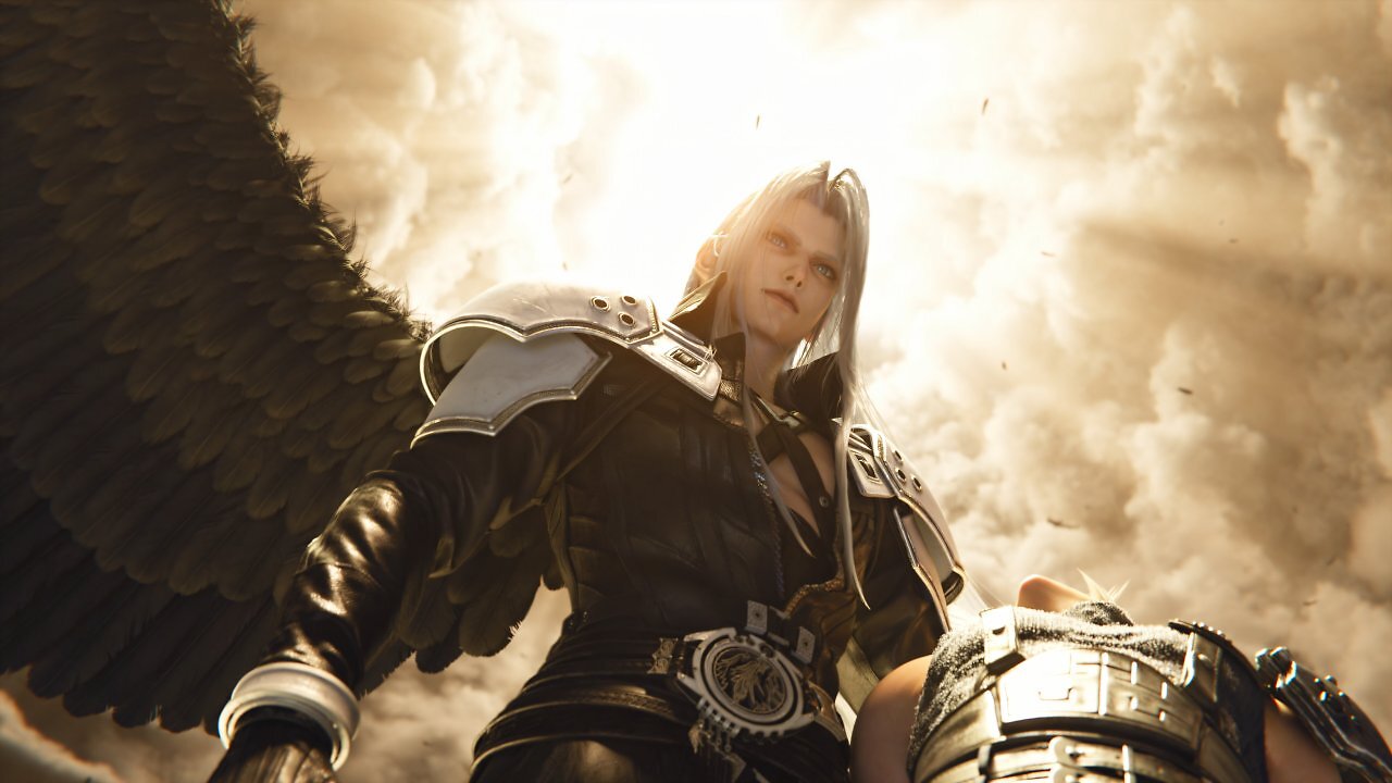 [06/06/2026] Mehr Symbolkraft geht kaum: In einer Vision erscheint Sephiroth mit dem gebrochenen Cloud in seinen Armen, ein Motiv von beinahe religiöser Wucht, das deutlich an Michelangelos Pietà erinnert.