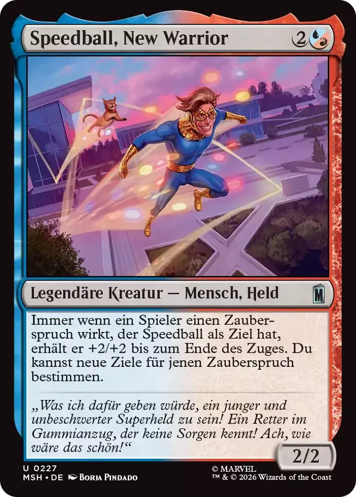 [10/06/2026] Zauber umlenken und damit seinen Commander buffen?! Mit Speedball aus dem Marvel-Super-Heroes-Set von Magic: The Gathering ist das möglich!