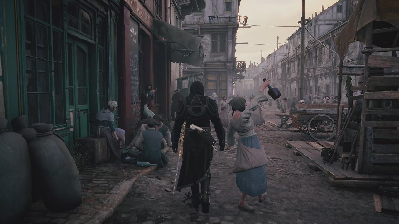 [23/07/2026] Auch wenn sich das Weltdesign von Assassin's Creed: Unity nicht direkt übertragen lässt, können wir uns genau solche Gassen auch gut in Nürnberg, Bamberg und Würzburg aus Hexe vorstellen.