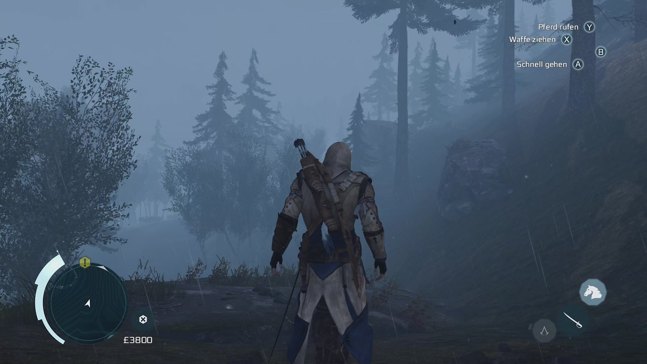 [23/07/2026] Neblig, düster, regnerisch: Genauso stellen wir uns die Stimmung in den Wäldern von Assassin's Creed Hexe vor. Es durfte allerdings gerne noch etwas dichter bewachsen sein als in Assassin's Creed 3.