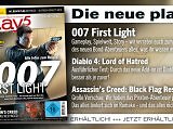 play5 07/26 mit Coverstory zu 007 First Light, Test zu Saros, Preview zu Assassin's Creed: Black Flag Resynced u. v. m.