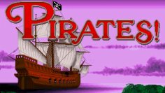 Der Titelbildschirm der Amiga-Version macht bereits klar, worum es geht: das Erforschen der Karibik an Bord eines Piratenschiffs. Der Grafikstil wirkt noch heute stimmungsvoll und passt ausgezeichnet zum Setting.
 