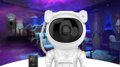 Galaxy LED Projektor im Astronauten-Design