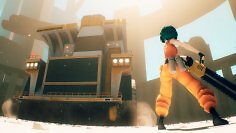 Die Heldin aus dem Spiel Motorslice wirft euch einfach raus, wenn ihr sie zu sehr nervt. (2)