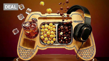 Für Chips, Getränke und Handy/Switch: Couchbar im Controller-Design - Geschenktipp für Gamer
