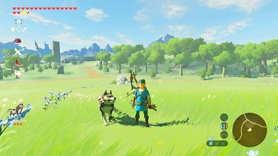 Wolf-Link als Begleiter stellt die coolste Amiibo-Funktion dar.