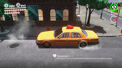 ... und auch ein Taxi. Ja, warum denn auch nicht?!