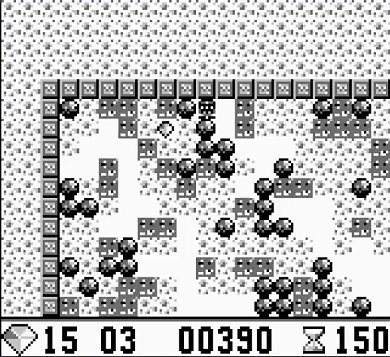 … die in komplexen Levels ziemlich unpraktisch war! Das erkannten auch die Programmierer und gönnten dem Spiel eine alternative Draufsicht per Select.