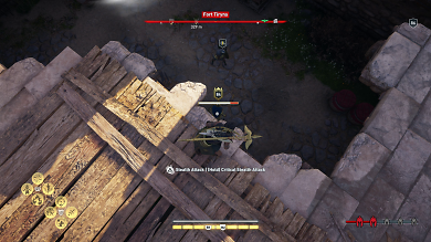 Egal, wie stark man ist, in Odyssey lässt sich nicht jeder Gegner mit einem Stealth-Schlag erledigen.