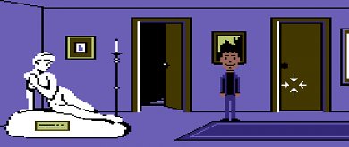 Die „sexuell problematische“ Statue in der C64-Version.&nbsp;
