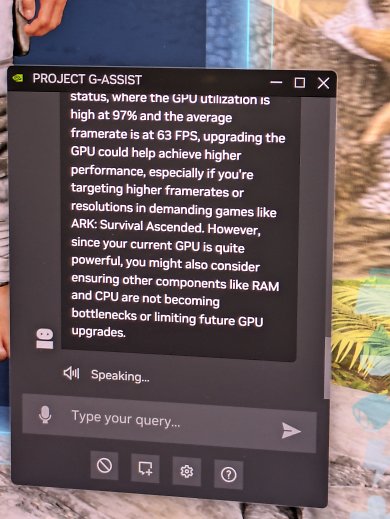 "G-Assist" liefert eine Framerate-Analyse - und das passende Schaubild.