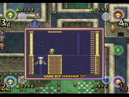 Auf dem GBA-Screen