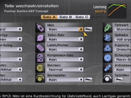 Viele Tuningmöglichkeiten