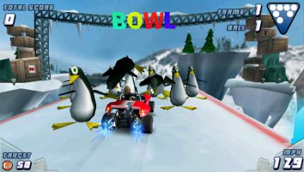 Pinguin-Bowling
