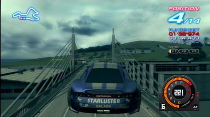 Sprung über die Brücke