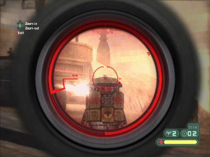 Blick durch die Zieloptik