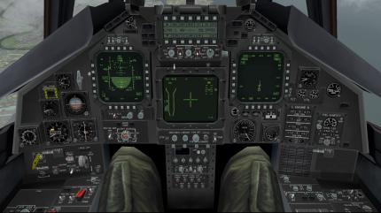Hoch detailliertes Cockpit